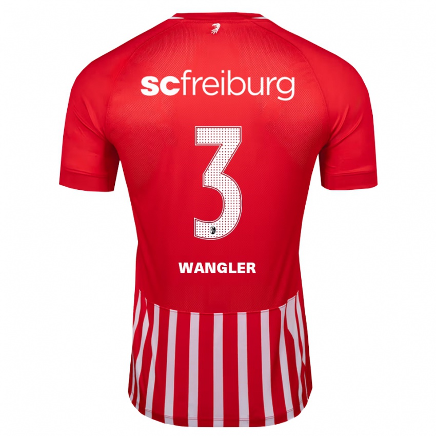 גברים Tim Wangler #3 אדום לבן שחור ג'רזי ביתית 2026/27 חולצה קצרה