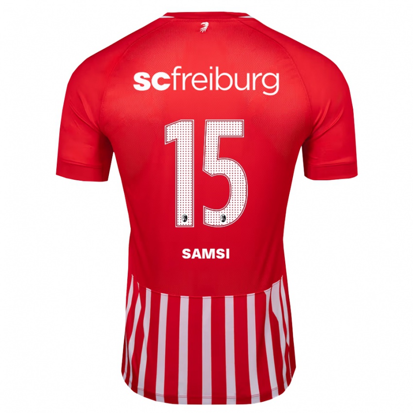 גברים Simon Samsi #15 אדום לבן שחור ג'רזי ביתית 2026/27 חולצה קצרה