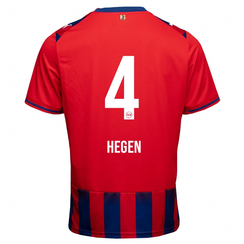 גברים Robin Hegen #4 כחול מלכותי לבן אדום ג'רזי ביתית 2026/27 חולצה קצרה