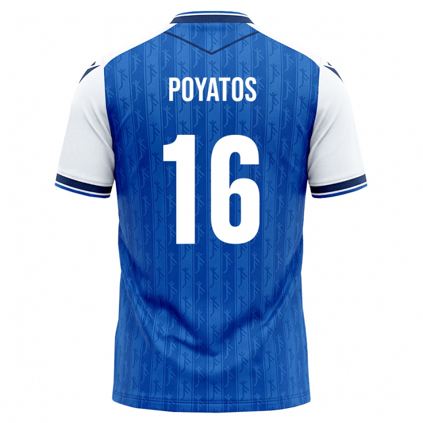 גברים Miguel Poyatos #16 כחול מלכותי לבן ג'רזי ביתית 2026/27 חולצה קצרה