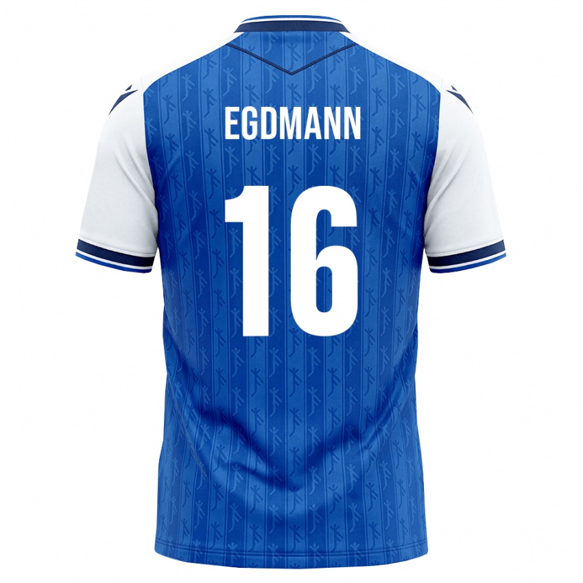 גברים Mika Egdmann #16 כחול מלכותי לבן ג'רזי ביתית 2026/27 חולצה קצרה