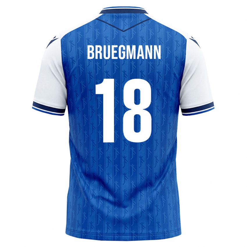 גברים Lukas Bruegmann #18 כחול מלכותי לבן ג'רזי ביתית 2026/27 חולצה קצרה