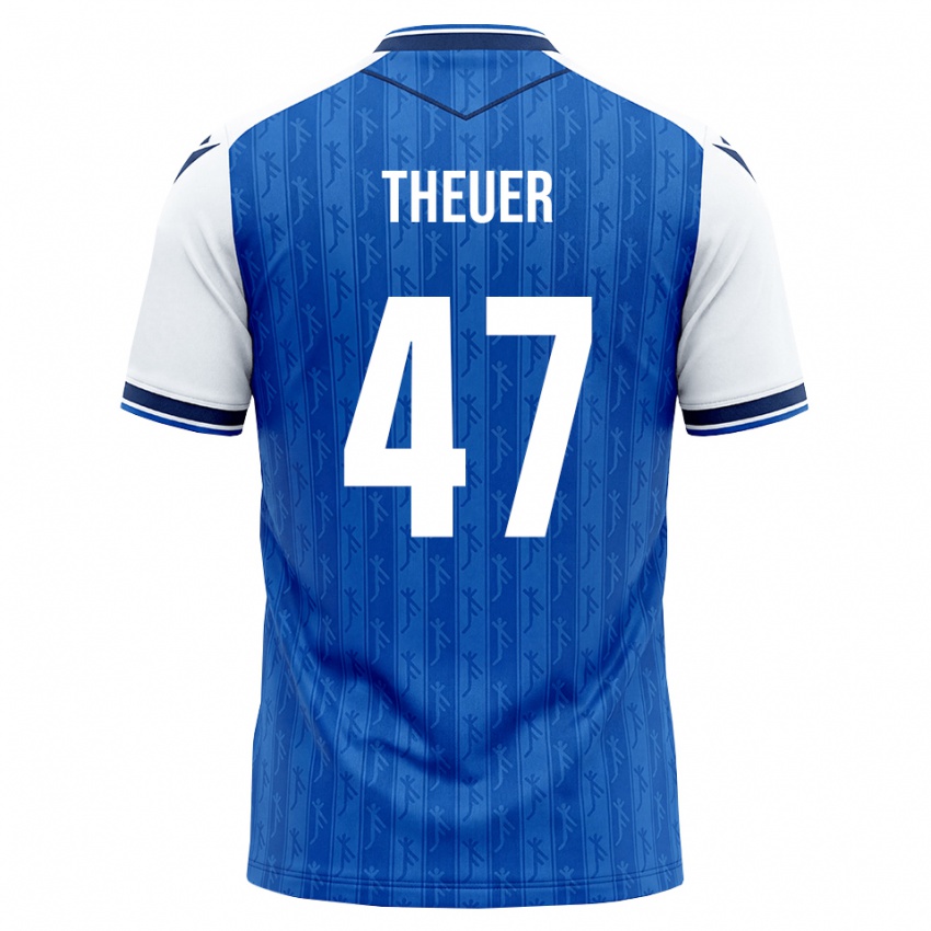 גברים Maximilian Theuer #47 כחול מלכותי לבן ג'רזי ביתית 2026/27 חולצה קצרה