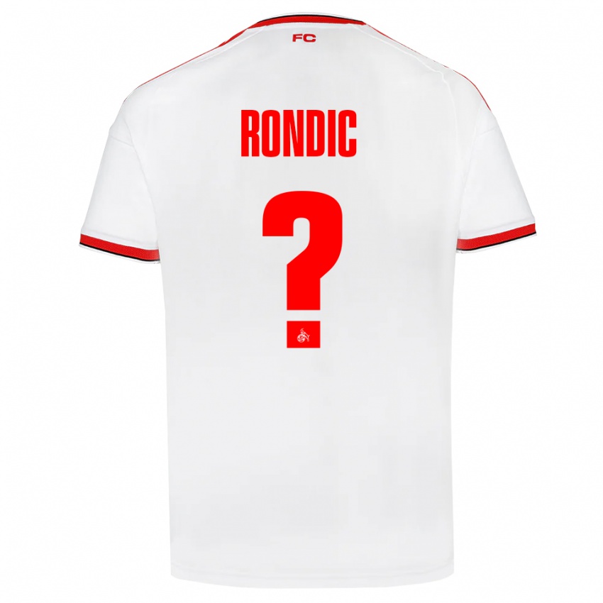 גברים Imad Rondic #0 לבן אדום שחור ג'רזי ביתית 2026/27 חולצה קצרה