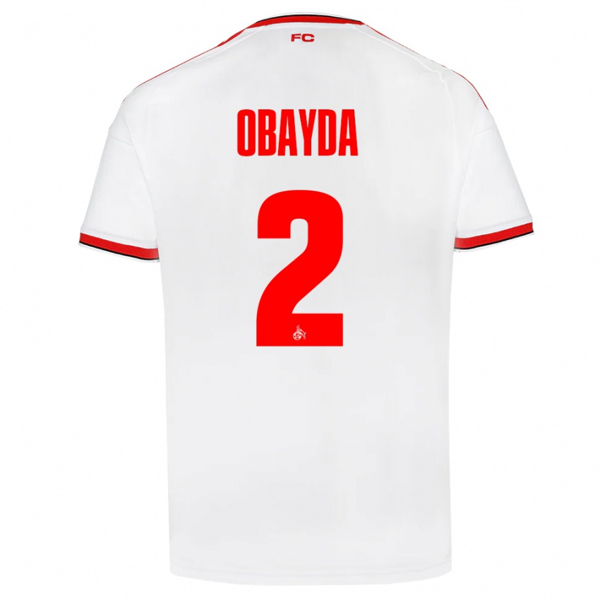 גברים Yazan Obayda #2 לבן אדום שחור ג'רזי ביתית 2026/27 חולצה קצרה