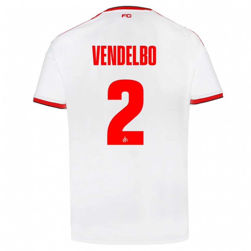 גברים Sofie Vendelbo #2 לבן אדום שחור ג'רזי ביתית 2026/27 חולצה קצרה