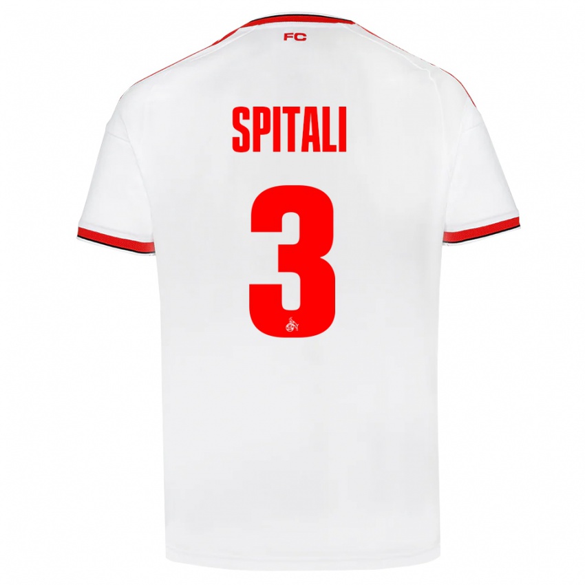 גברים San-Luca Spitali #3 לבן אדום שחור ג'רזי ביתית 2026/27 חולצה קצרה
