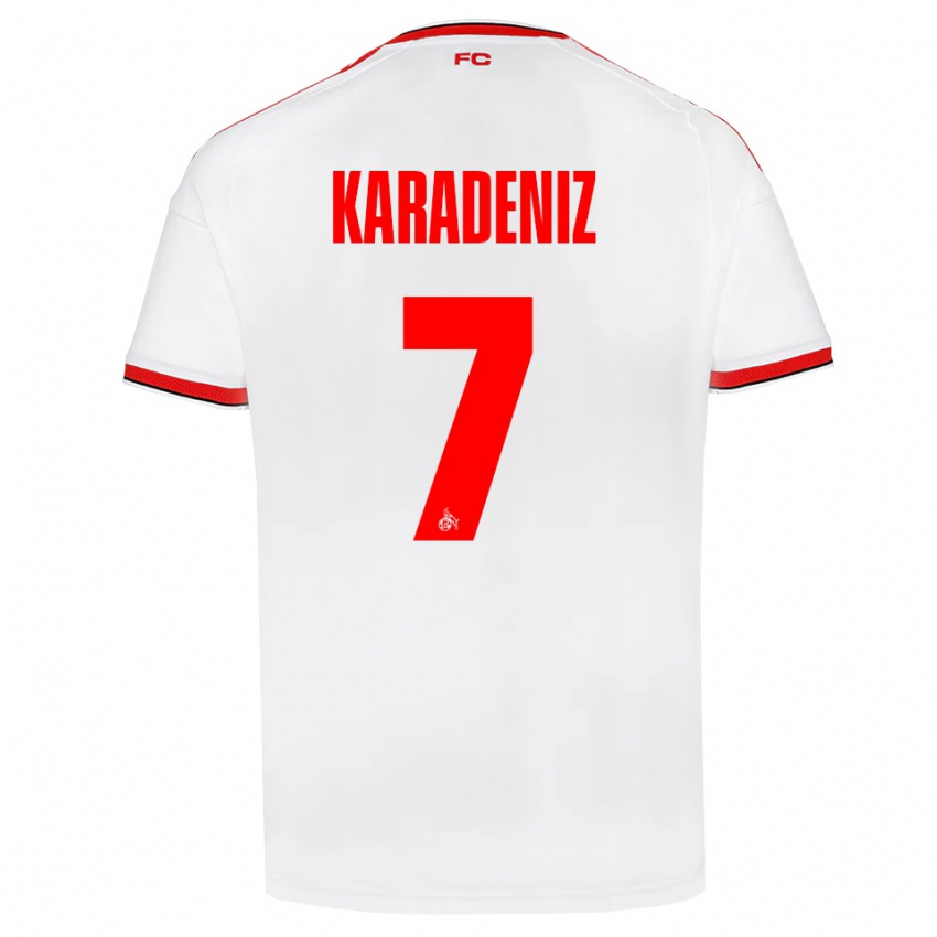 גברים Thierry Karadeniz #7 לבן אדום שחור ג'רזי ביתית 2026/27 חולצה קצרה