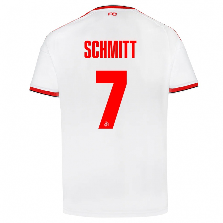 גברים Oliver Schmitt #7 לבן אדום שחור ג'רזי ביתית 2026/27 חולצה קצרה