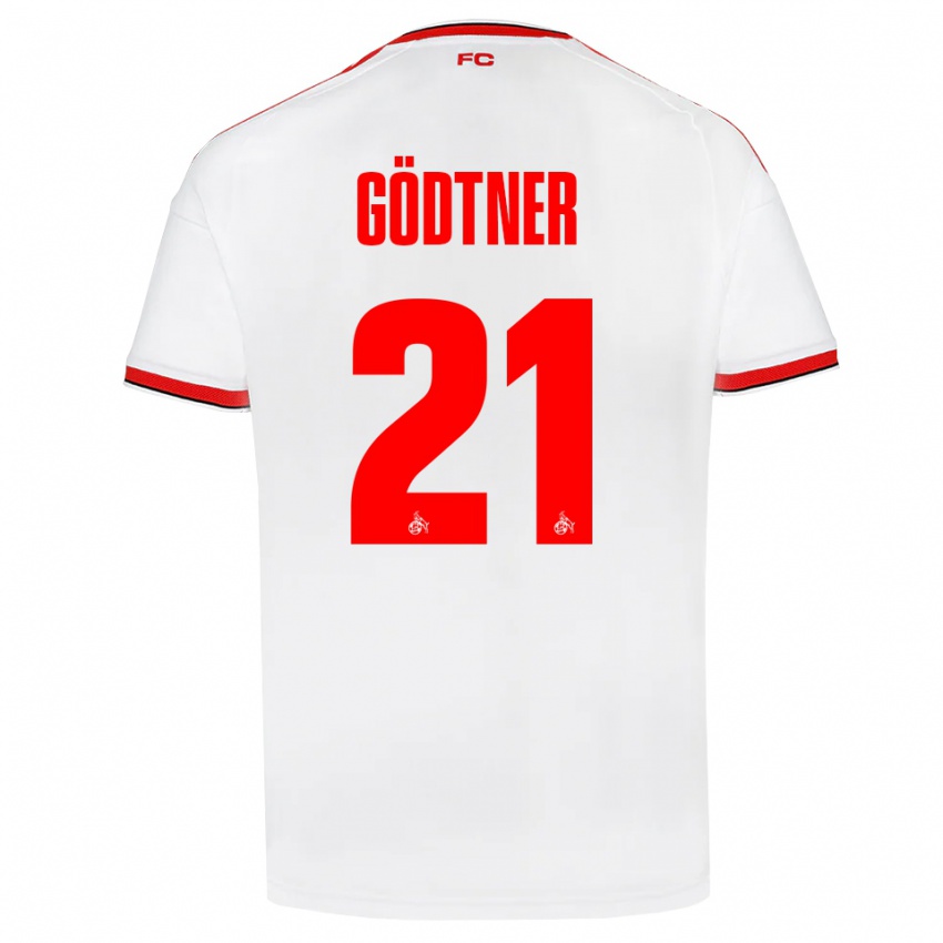 גברים Matteo Gödtner #21 לבן אדום שחור ג'רזי ביתית 2026/27 חולצה קצרה