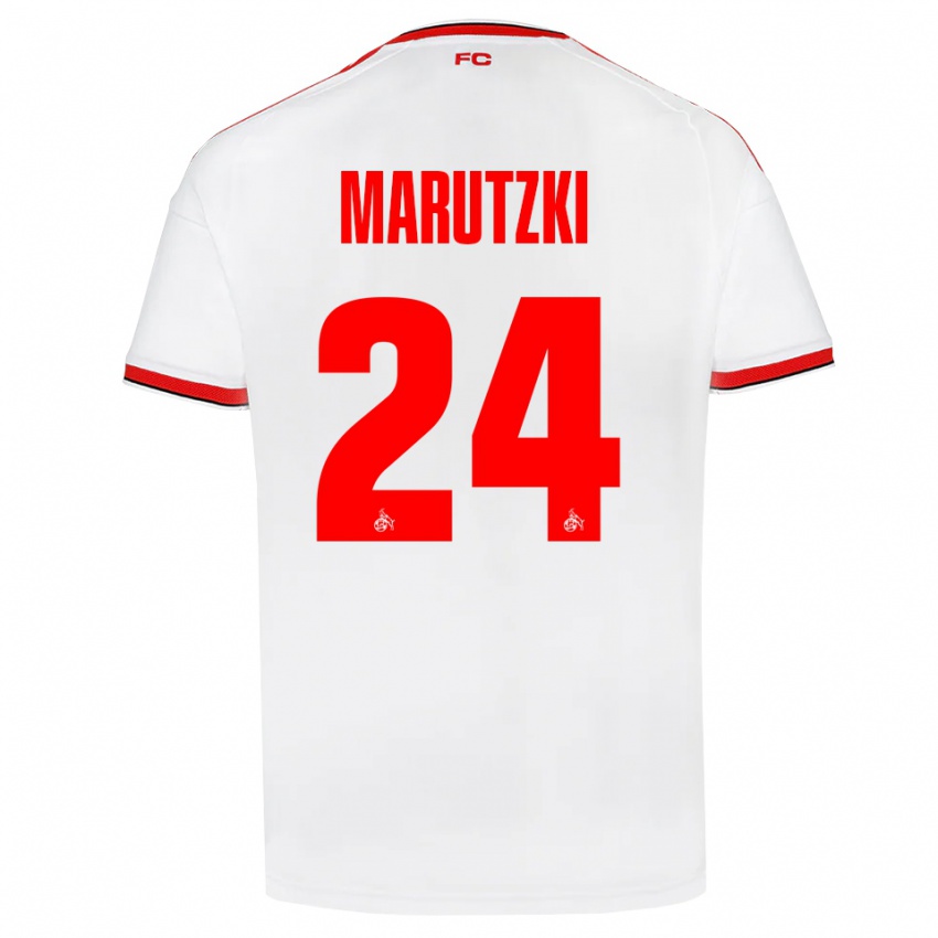גברים Mikolaj Marutzki #24 לבן אדום שחור ג'רזי ביתית 2026/27 חולצה קצרה