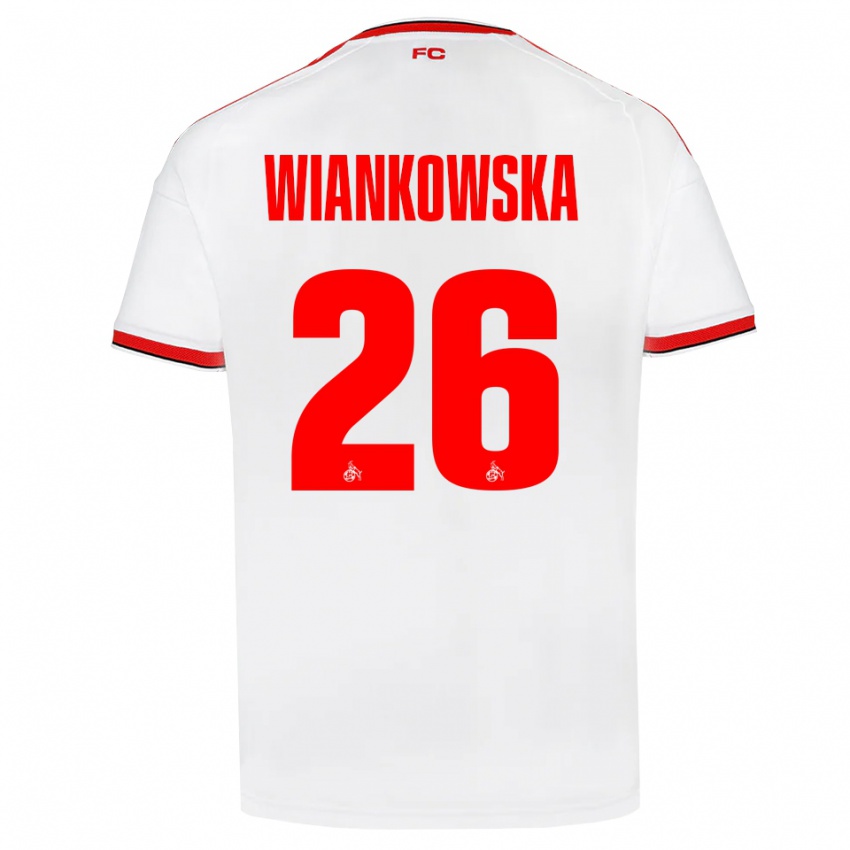 גברים Martyna Wiankow­ska #26 לבן אדום שחור ג'רזי ביתית 2026/27 חולצה קצרה