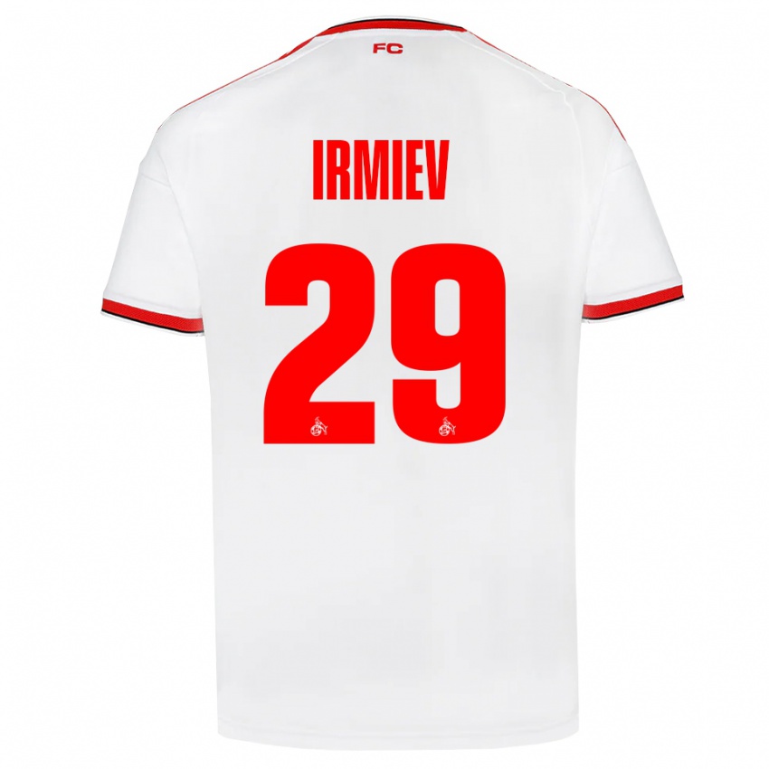 גברים Kristiyan Irmiev #29 לבן אדום שחור ג'רזי ביתית 2026/27 חולצה קצרה