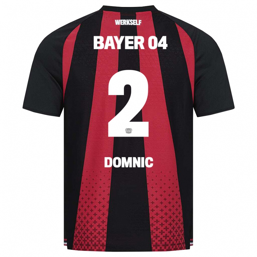 גברים Nebe-Sirak Domnic #2 שחור לבן אדום ג'רזי ביתית 2026/27 חולצה קצרה