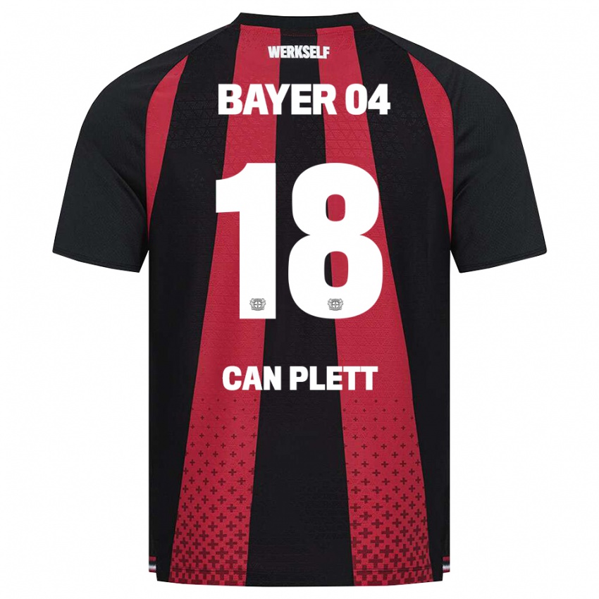 גברים Nico Can Plett #18 שחור לבן אדום ג'רזי ביתית 2026/27 חולצה קצרה