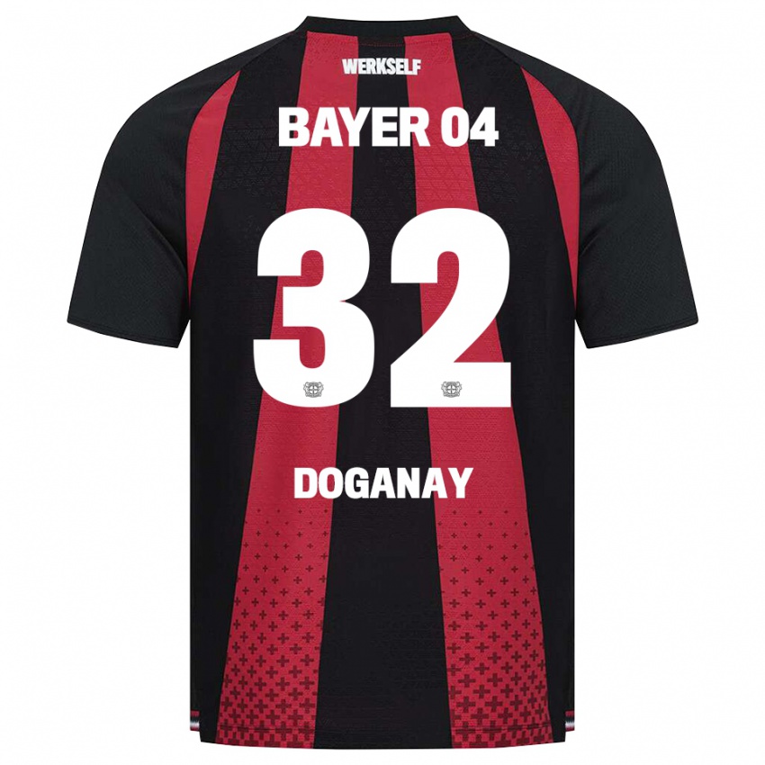 גברים Kenan Doganay #32 שחור לבן אדום ג'רזי ביתית 2026/27 חולצה קצרה
