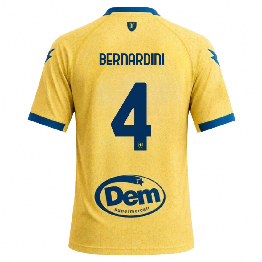 גברים Daniele Bernardini #4 חאקי שחור כחול ג'רזי ביתית 2026/27 חולצה קצרה