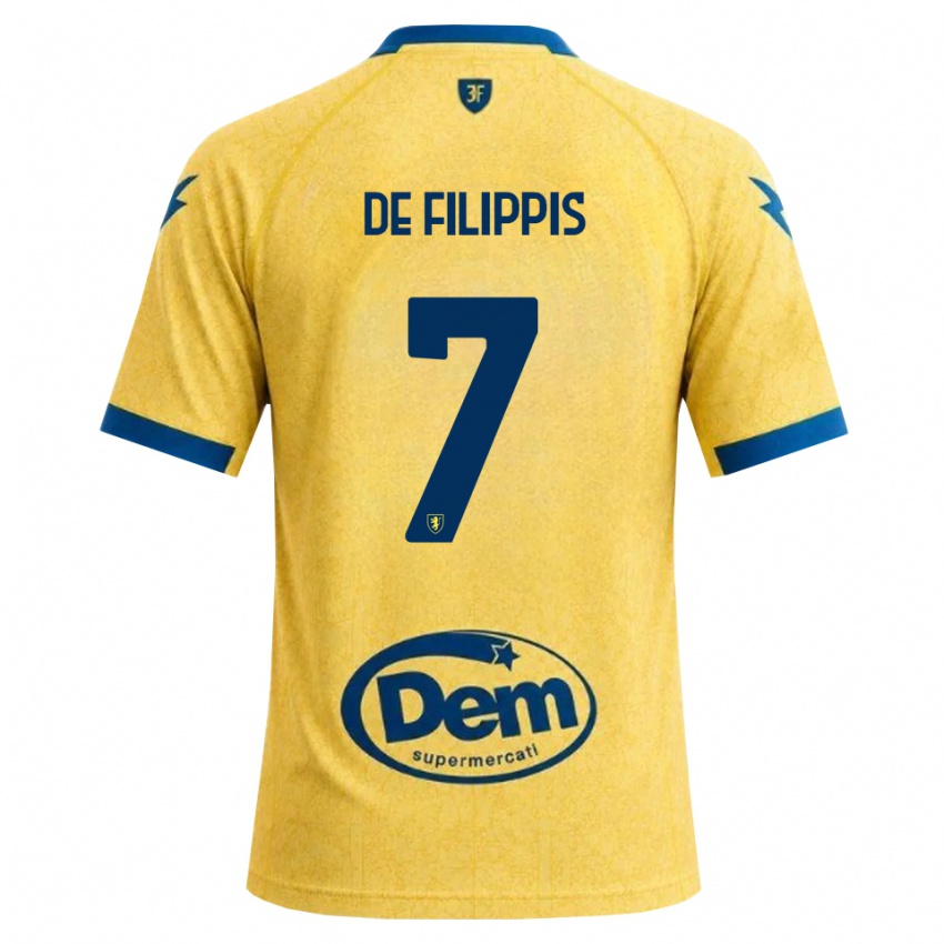 גברים Walter De Filippis #7 חאקי שחור כחול ג'רזי ביתית 2026/27 חולצה קצרה