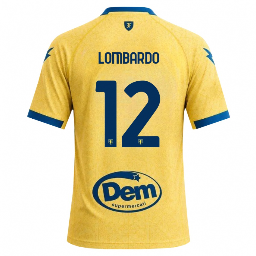 גברים Alessandro Lombardo #12 חאקי שחור כחול ג'רזי ביתית 2026/27 חולצה קצרה