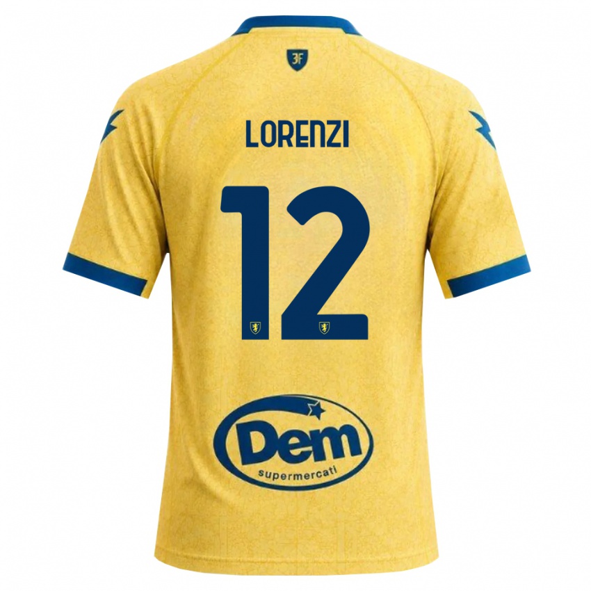 גברים Umberto Lorenzi #12 חאקי שחור כחול ג'רזי ביתית 2026/27 חולצה קצרה