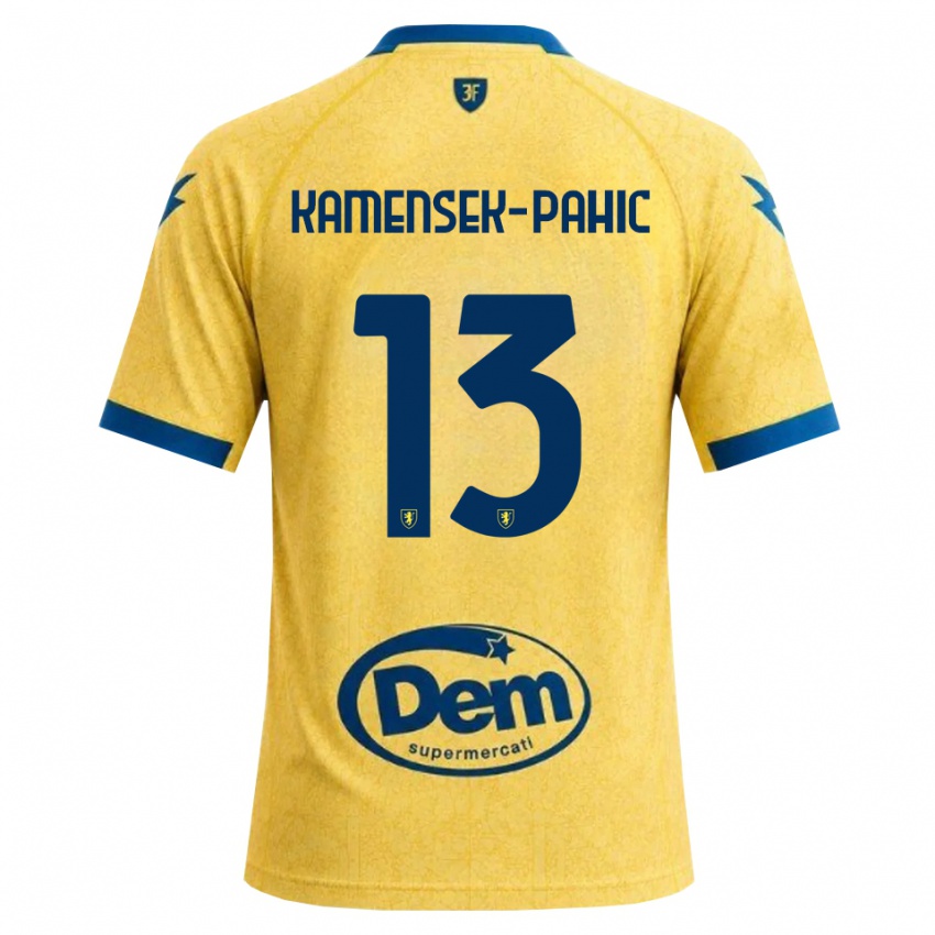 גברים Matjaz Kamensek-Pahic #13 חאקי שחור כחול ג'רזי ביתית 2026/27 חולצה קצרה