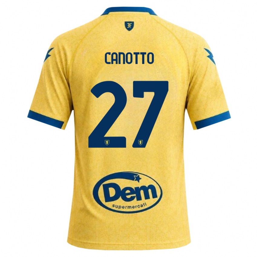 גברים Luigi Canotto #27 חאקי שחור כחול ג'רזי ביתית 2026/27 חולצה קצרה