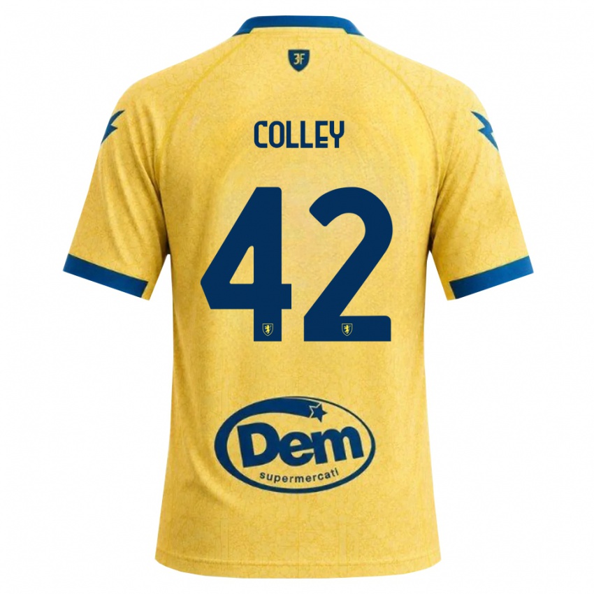 גברים Muhammed Colley #42 חאקי שחור כחול ג'רזי ביתית 2026/27 חולצה קצרה