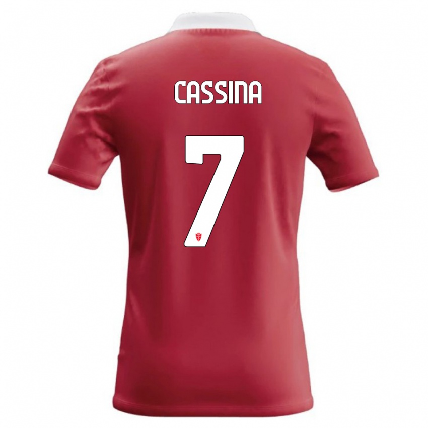 גברים Tommaso Cassina #7 אדום לבן ג'רזי ביתית 2026/27 חולצה קצרה