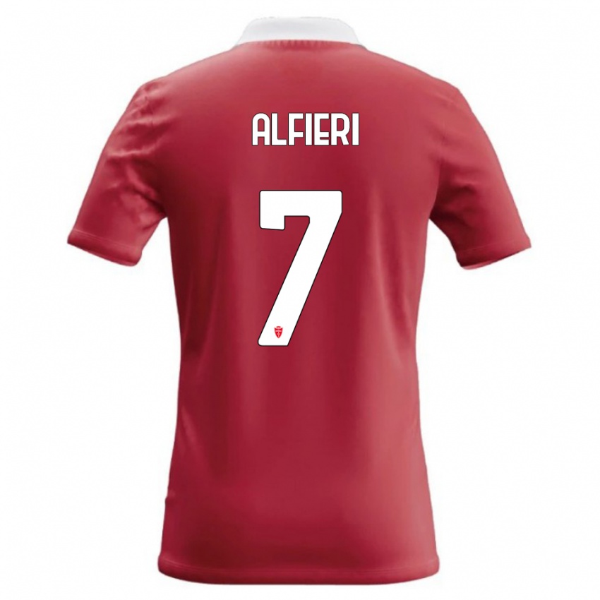 גברים Orazio Alfieri #7 אדום לבן ג'רזי ביתית 2026/27 חולצה קצרה