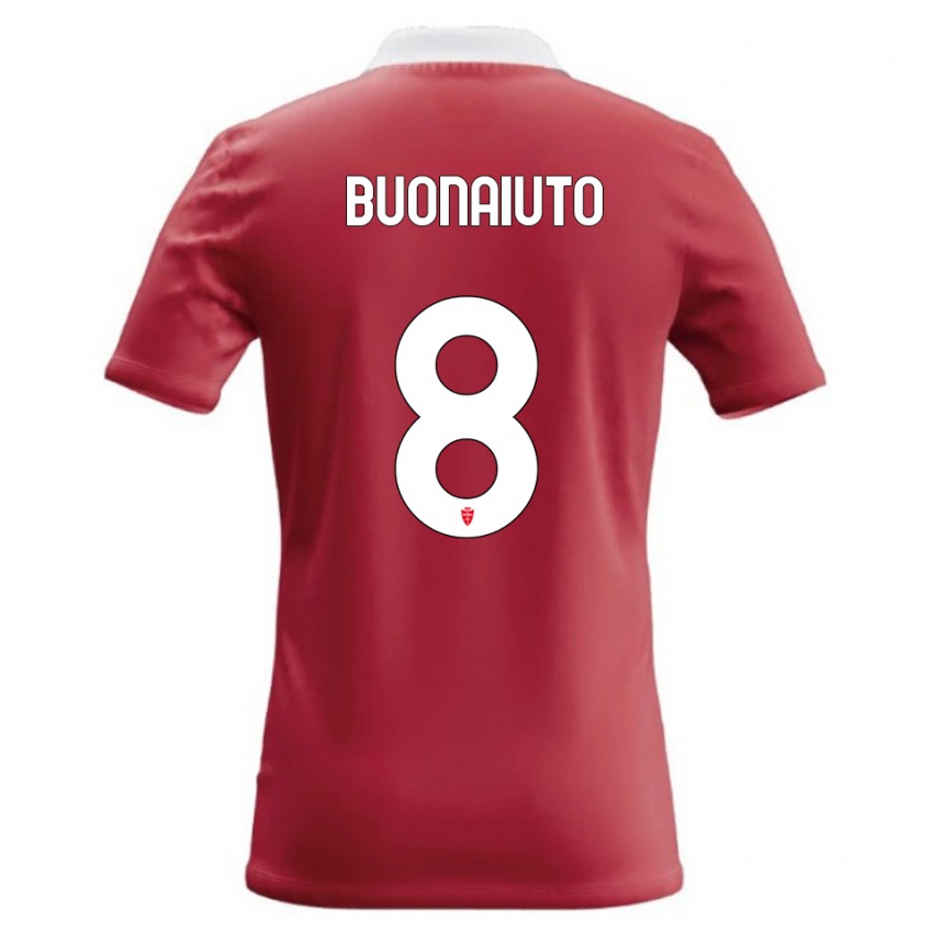 גברים Marco Buonaiuto #8 אדום לבן ג'רזי ביתית 2026/27 חולצה קצרה