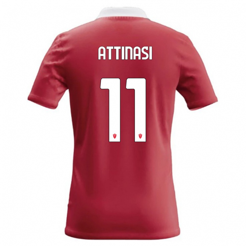 גברים Mattia Attinasi #11 אדום לבן ג'רזי ביתית 2026/27 חולצה קצרה
