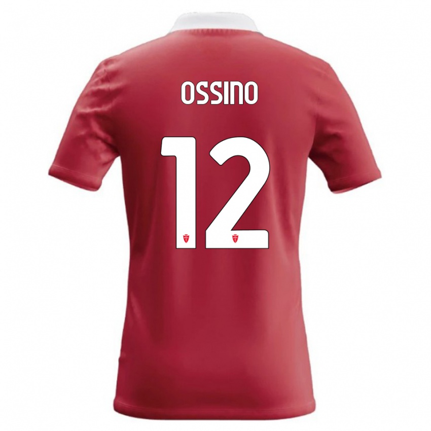 גברים Daniel Ossino #12 אדום לבן ג'רזי ביתית 2026/27 חולצה קצרה