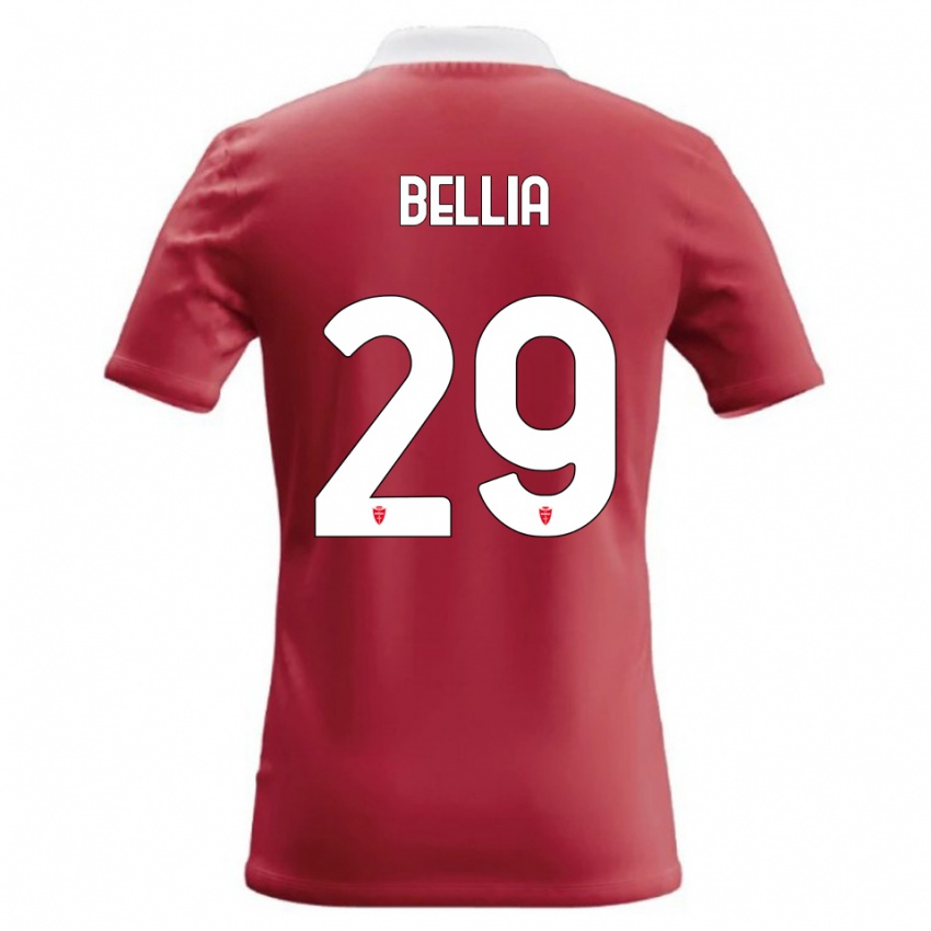 גברים Edoardo Bellia #29 אדום לבן ג'רזי ביתית 2026/27 חולצה קצרה