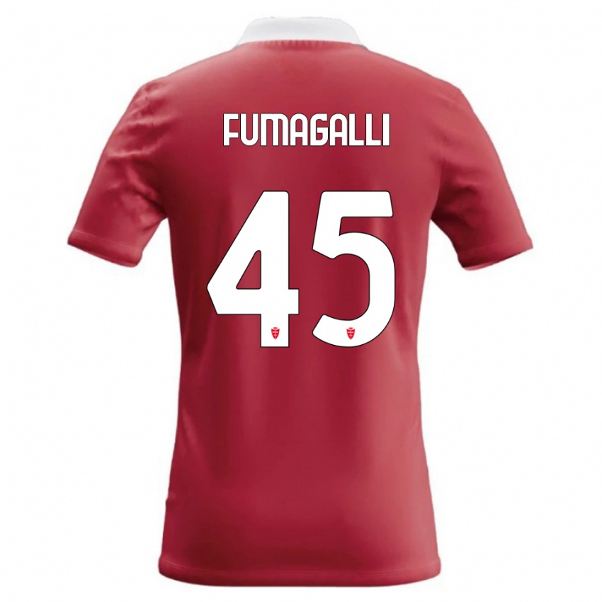 גברים Valerio Fumagalli #45 אדום לבן ג'רזי ביתית 2026/27 חולצה קצרה