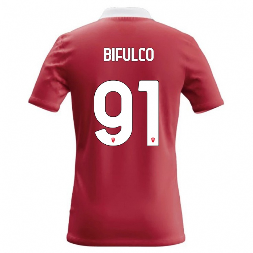 גברים Davide Bifulco #91 אדום לבן ג'רזי ביתית 2026/27 חולצה קצרה