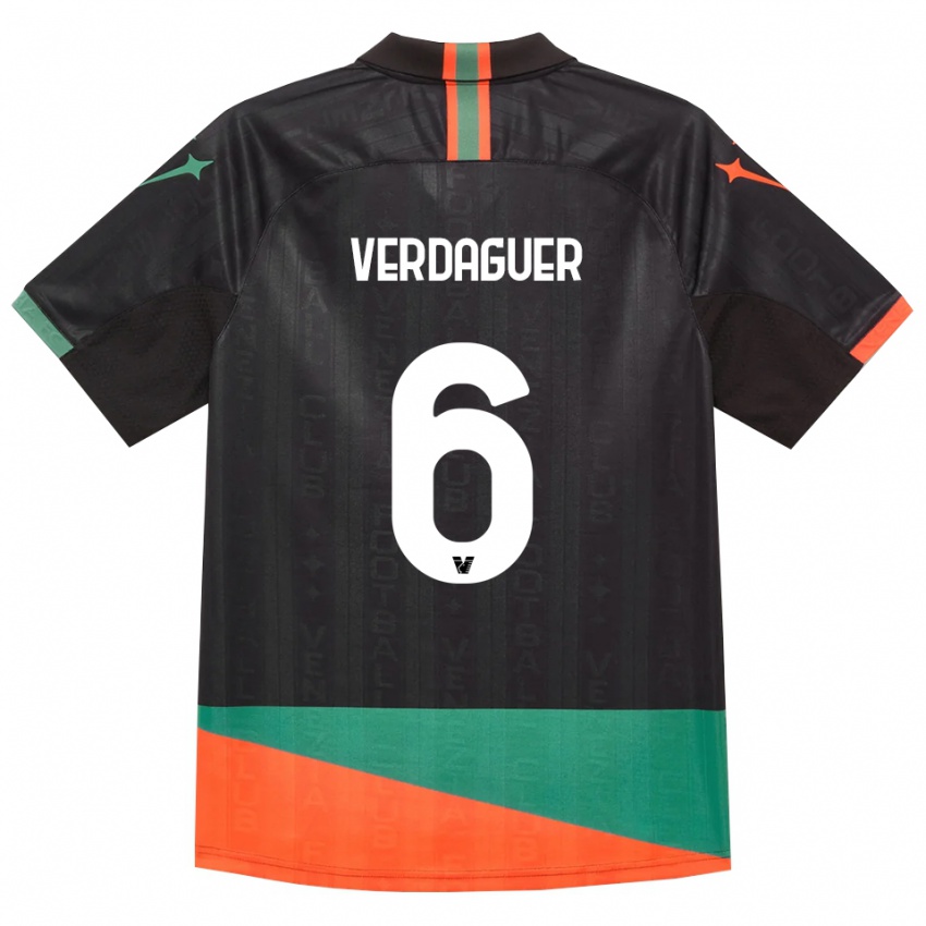 גברים Judith Verdaguer #6 שחור כתום ירוק ג'רזי ביתית 2026/27 חולצה קצרה