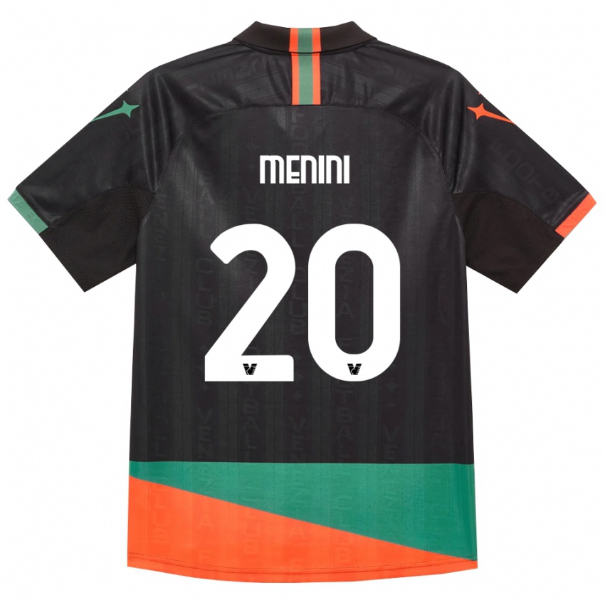 גברים Alessandra Menini #20 שחור כתום ירוק ג'רזי ביתית 2026/27 חולצה קצרה