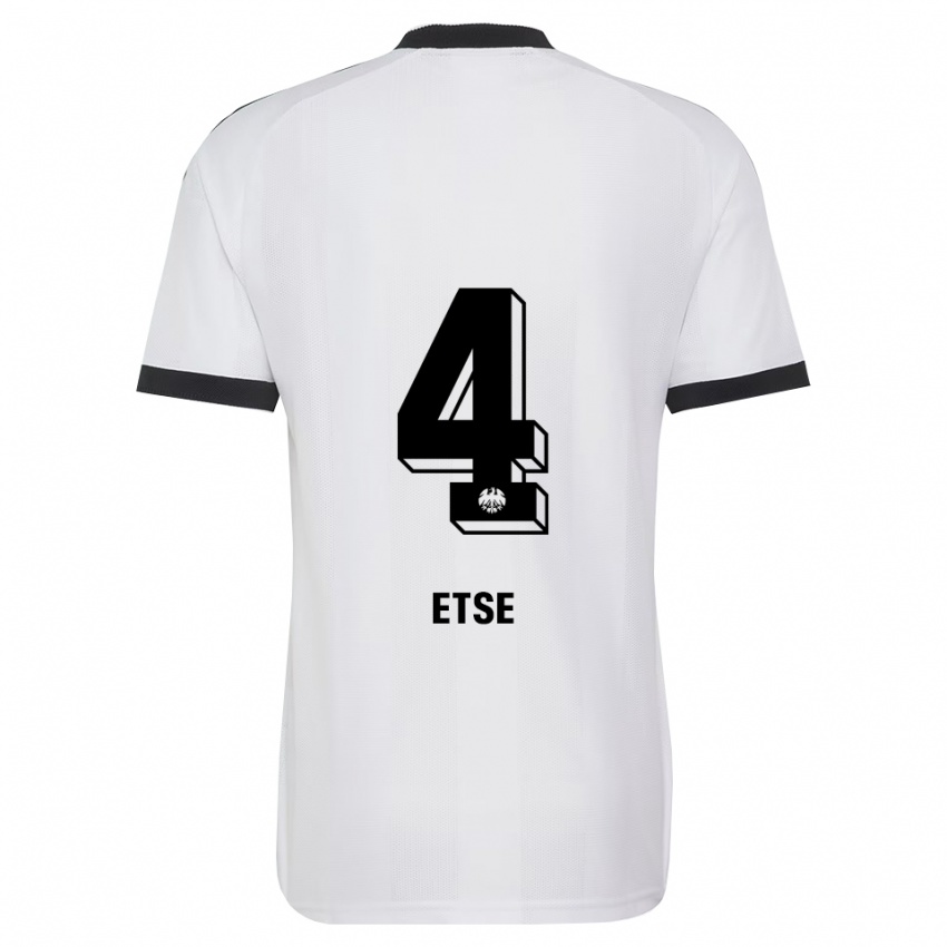גברים Julian Etse #4 שחור לבן הרחק ג'רזי 2026/27 חולצה קצרה