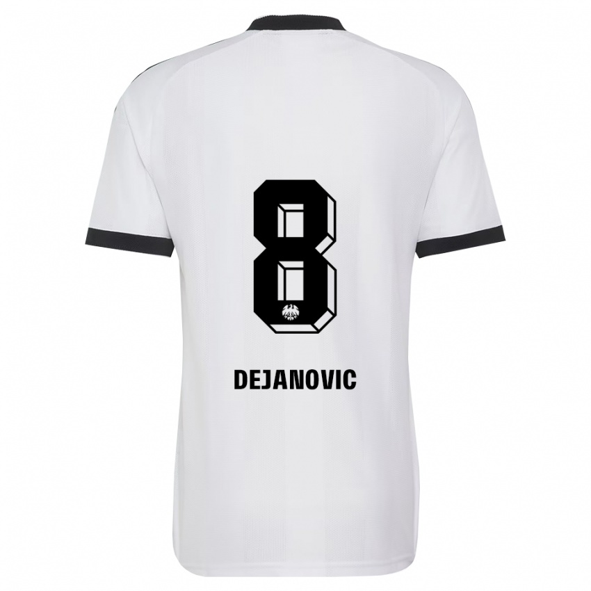 גברים דניאל דג'נוביץ' #8 שחור לבן הרחק ג'רזי 2026/27 חולצה קצרה