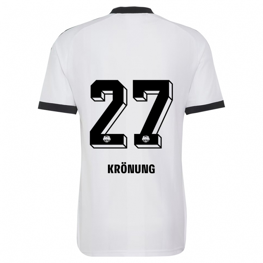 גברים Marlon Krönung #27 שחור לבן הרחק ג'רזי 2026/27 חולצה קצרה