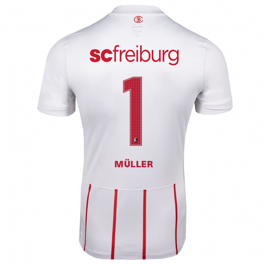 גברים Phillip Müller #1 לבן אדום צהוב הרחק ג'רזי 2026/27 חולצה קצרה