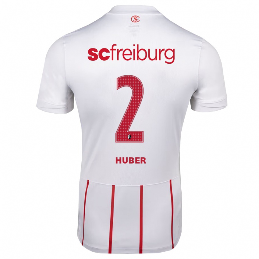 גברים Arthur Huber #2 לבן אדום צהוב הרחק ג'רזי 2026/27 חולצה קצרה
