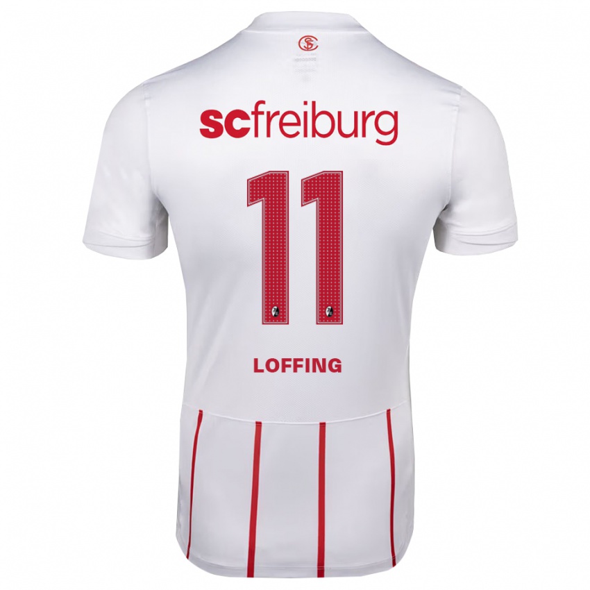 גברים Lucas Loffing #11 לבן אדום צהוב הרחק ג'רזי 2026/27 חולצה קצרה