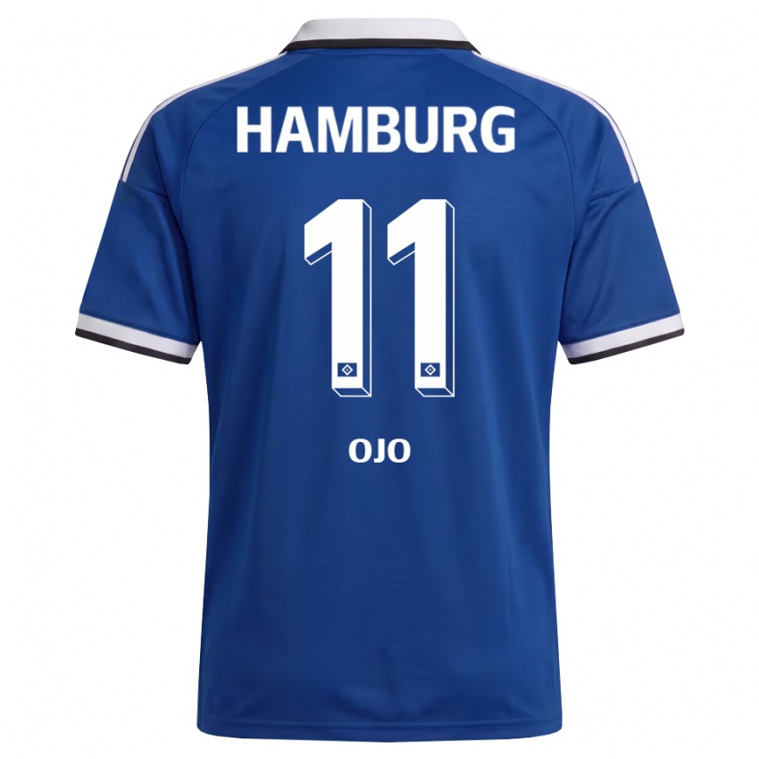 גברים Kelvin Ojo #11 לבן כחול הרחק ג'רזי 2026/27 חולצה קצרה