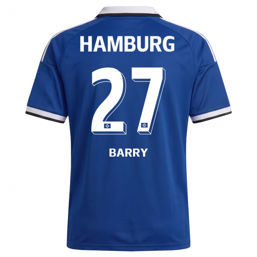 גברים Alpha Barry #27 לבן כחול הרחק ג'רזי 2026/27 חולצה קצרה