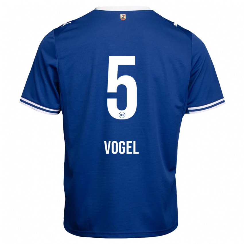 גברים Maximilian Vogel #5 כחול מלכותי לבן הרחק ג'רזי 2026/27 חולצה קצרה