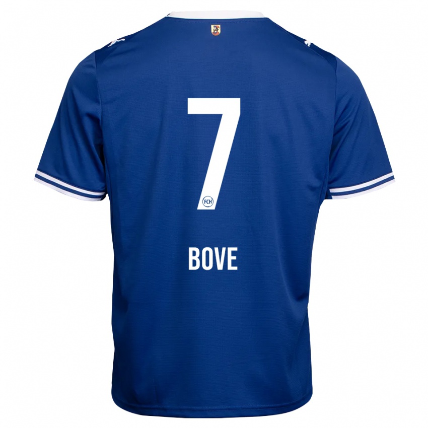 גברים Nevio Bove #7 כחול מלכותי לבן הרחק ג'רזי 2026/27 חולצה קצרה