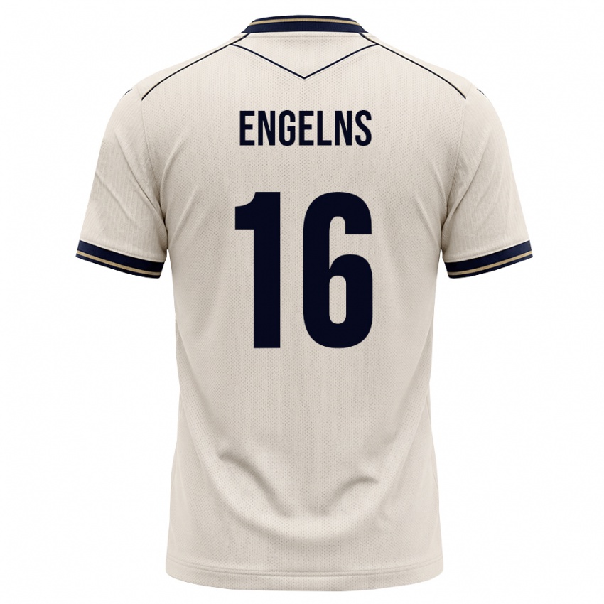 גברים Luis Engelns #16 לבן מבריק כחול דיו הרחק ג'רזי 2026/27 חולצה קצרה