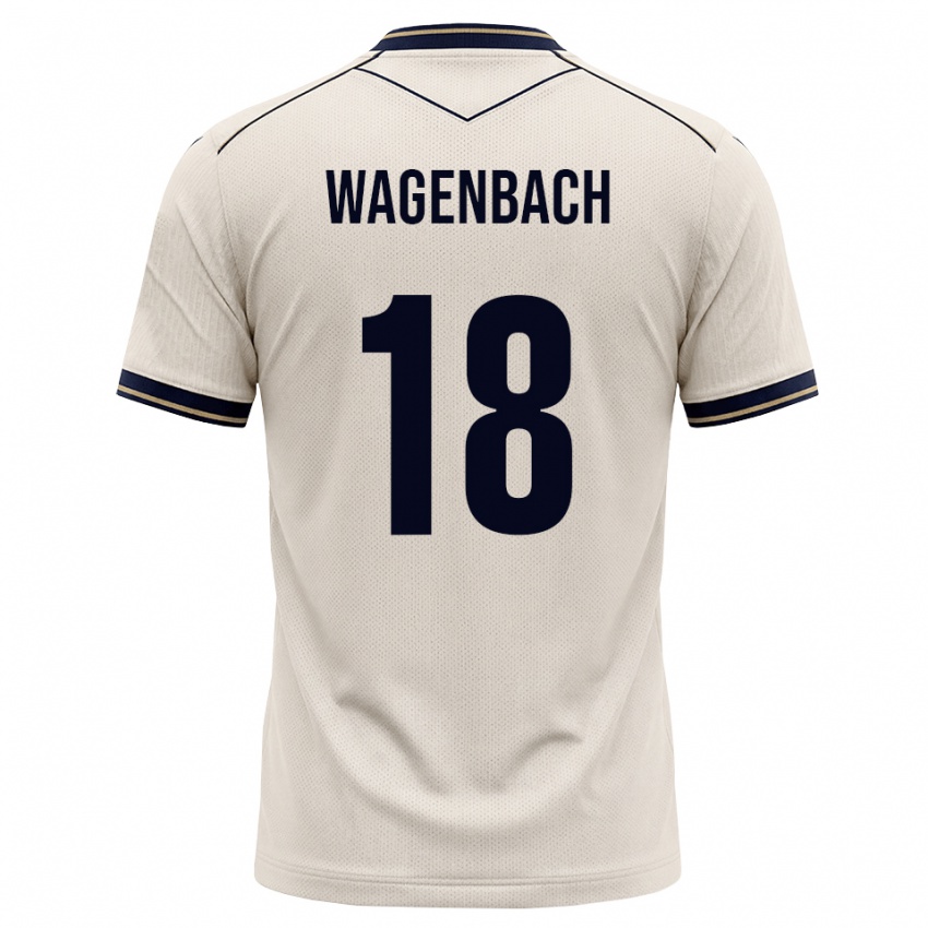 גברים Lion Wagenbach #18 לבן מבריק כחול דיו הרחק ג'רזי 2026/27 חולצה קצרה