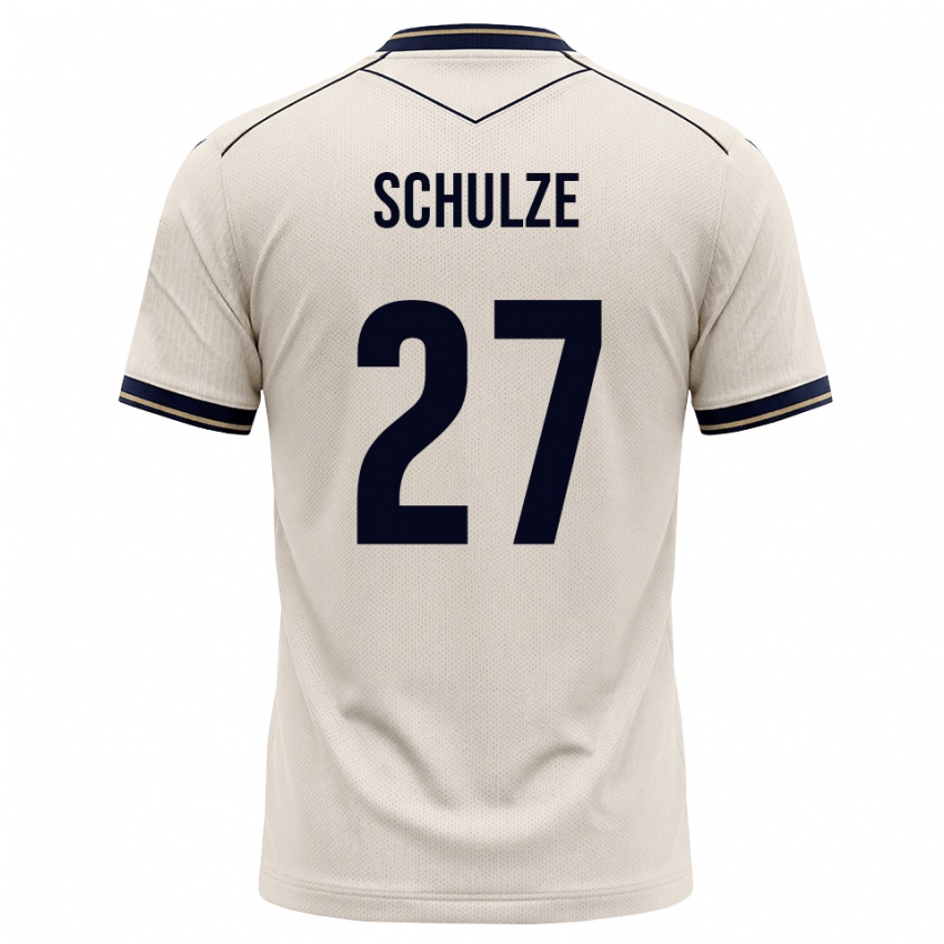 גברים Louis Schulze #27 לבן מבריק כחול דיו הרחק ג'רזי 2026/27 חולצה קצרה